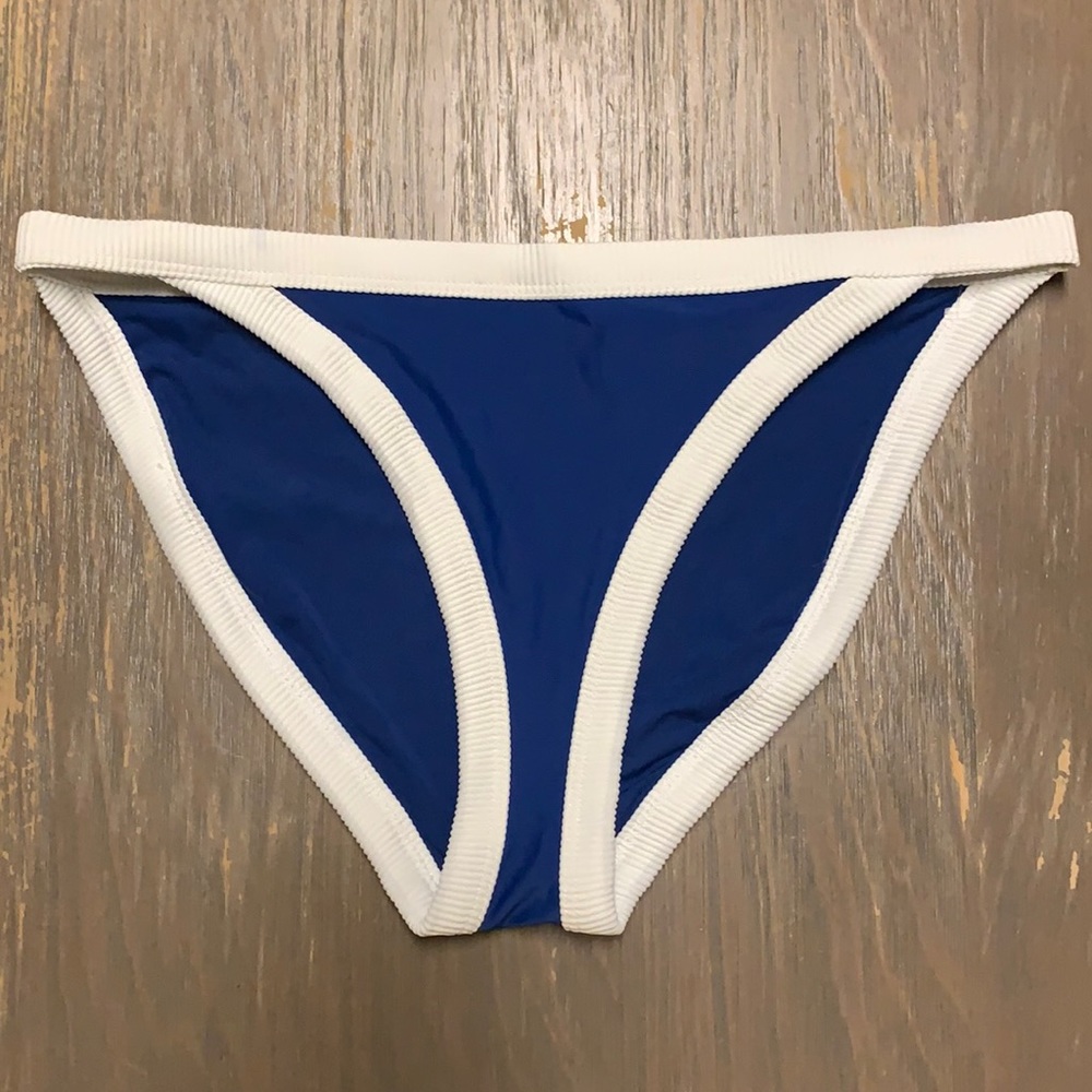 Aerie Swim | Blue and White Bikini Bottoms